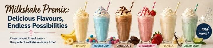 MILKSHAKE PREMIX - DELICIOUS FLAVOURS, ENDLESS POSSIBILITIES (1/3)